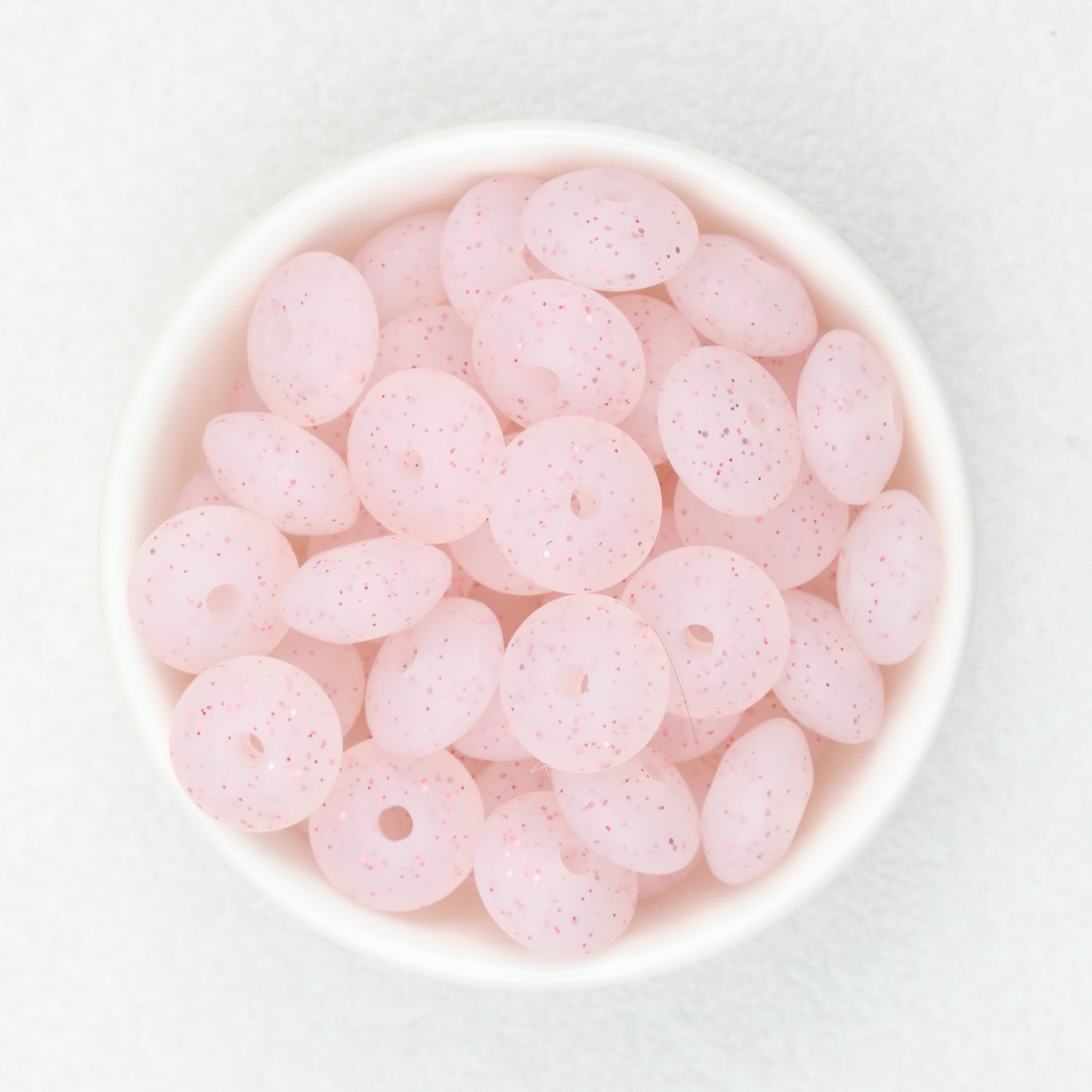 12mm Glitter Silicone Round Spacer Beads Assorted Colors 50pcs 10