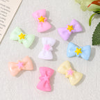 Star Bow Shape Acrylic Beads 27mm with Star Accent 50pcs 3