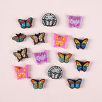 Silicone Focal Beads Butterfly Be Kind Always Purple Phrase Detail 2