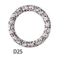 65mm Printed Silicone Beads Round Rings Floral Animal Spots Prints 31