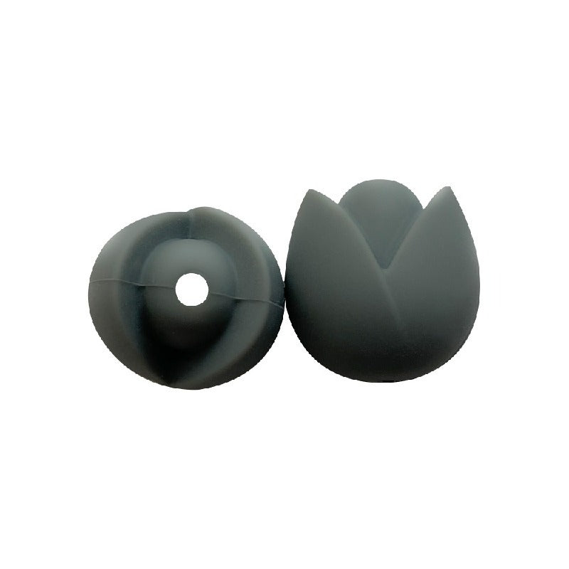 Lotus Silicone Beads Pastel Colors Soft Matte Finish 10pcs 12
