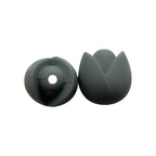 Lotus Silicone Beads Pastel Colors Soft Matte Finish 10pcs 12