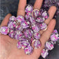 Clear Acrylic Round Beads 16mm Cartoon Figures 20pcs 8