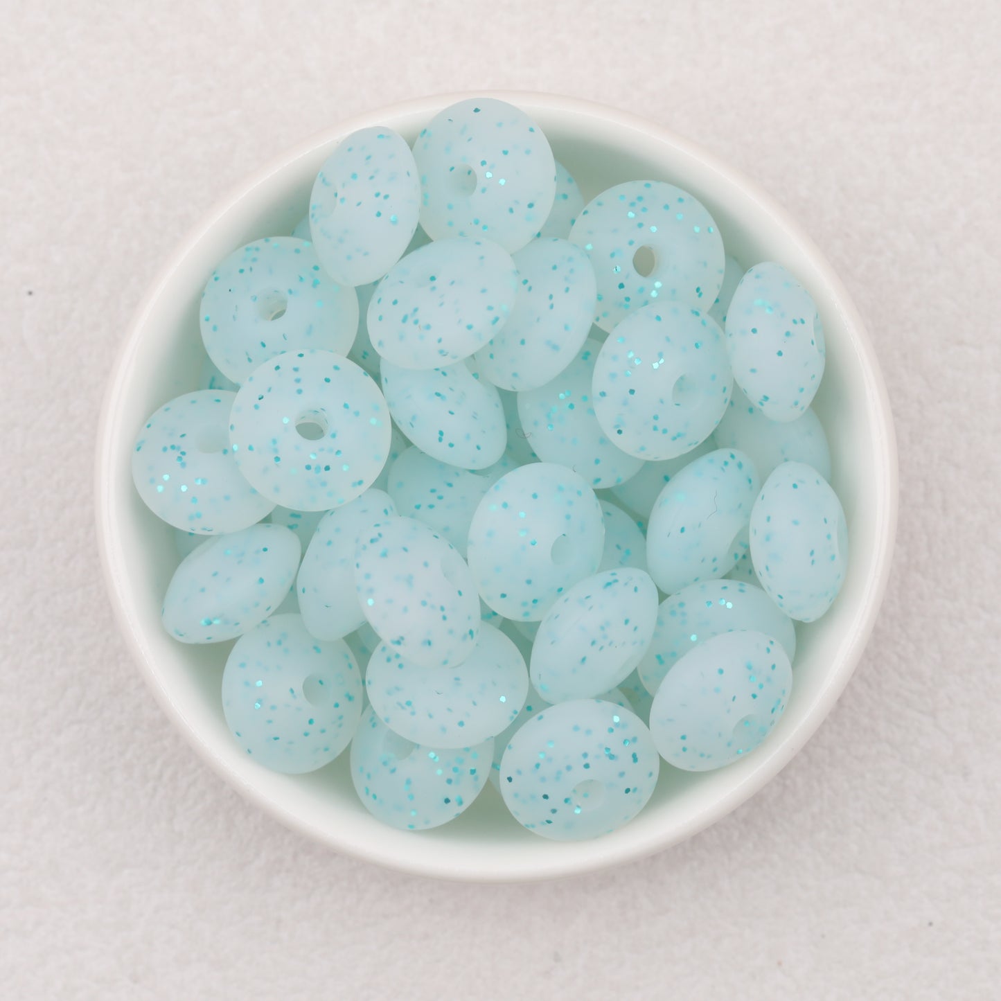 12mm Glitter Silicone Round Spacer Beads Assorted Colors 50pcs 11