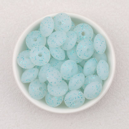 12mm Glitter Silicone Round Spacer Beads Assorted Colors 50pcs 11