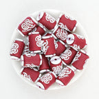  3D Wine Red Dr Peppe Silicone Focal Beads 20Pcs 2