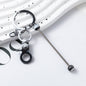Beadable Gradient Color DIY Metal Keychain