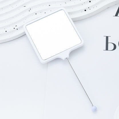 Beadable Plastic Mirrors Handheld Square
