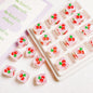 Transparent Fruit Square Acrylic Beads 14mm Colorful 10pcs 7