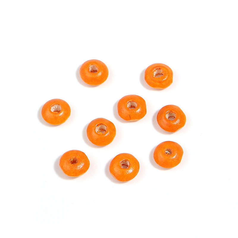 Wooden Round Spacer Beads 6mm 8mm Colorful Dyed Schima 250g 11