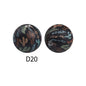 50Pcs 15mm Colored pattern printed silicone beads 22