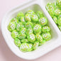 Glossy M Beans Acrylic Beads 14mm Colorful Candy 10pcs 10