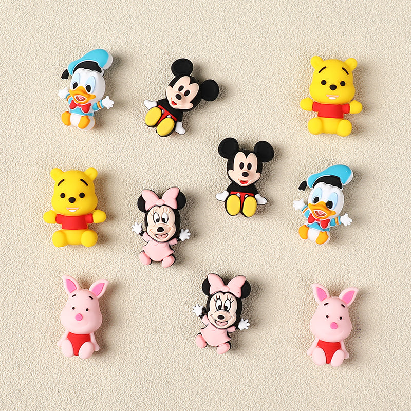 Silicone 3D Focal Beads Disney Sitting Baby Character Collection 20Pcs 3
