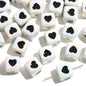 Plating Heart Square Acrylic Beads 12mm Glossy Pastel 4pcs 10