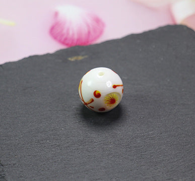 Vintage Phoenix Eye Lampwork Glass Beads 20mm Round 10pcs 9