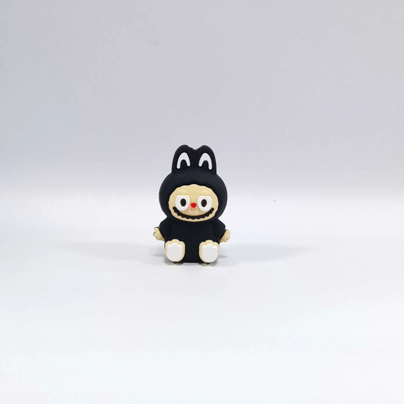 Silicone 3D Focal Beads Bunny Character Sitting Pose 20pcs 13