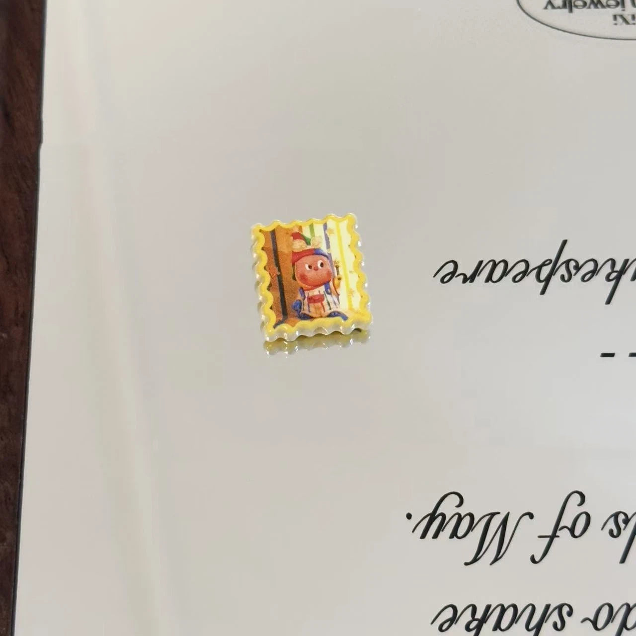 Twinkl Stamp Acrylic Square Beads 19mm Playful Mixed Colors 10pcs 6