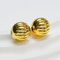 Plated Pumpkin Acrylic Beads 14mm Glossy Metallic Colors 50pcs 3
