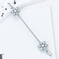 Beadable Blank Bars Christmas Snowflake-shaped