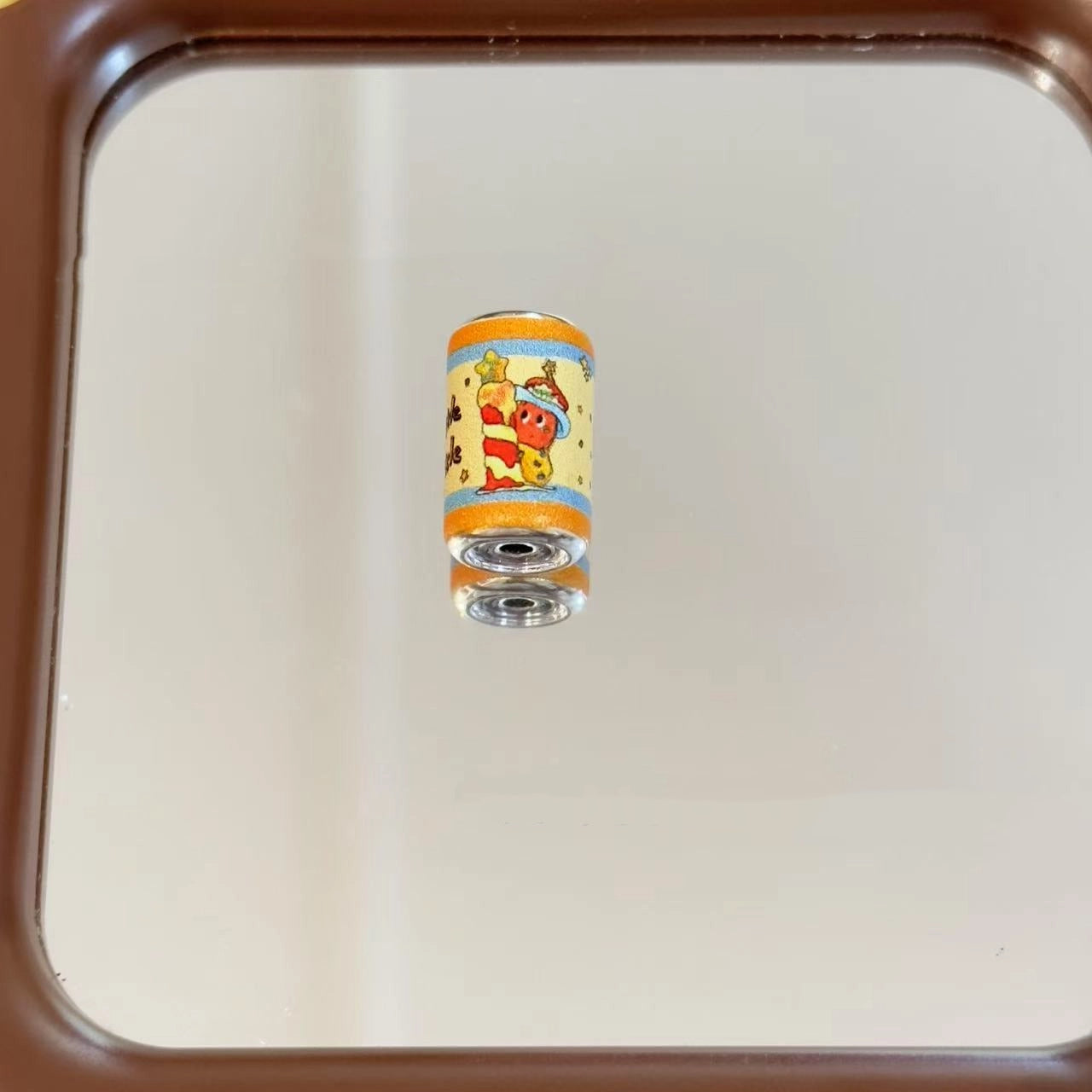 Painted Beverage Bottle Acrylic Beads 21mm Twinkl Pattern 10pcs 3