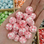 Tiny Heart Embeded Resin Beads 16mm Glossy Mixed Colors 20pcs 8