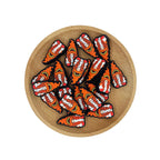 Silicone Focal Beads Gnome Orange Hat with Sunflower 20pcs 2