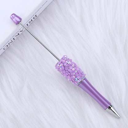 Beadable Pen with Creative Sequin Petal Decoration 15