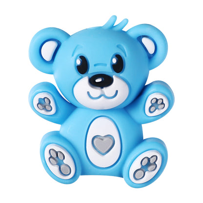 Silicone 3D Focal Beads Hug Bear Outstretched Arms 20pcs 13
