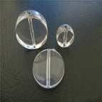 Transparent Flat Acrylic Beads 14*7 21*5 22*8 32*6mm 3pcs 2