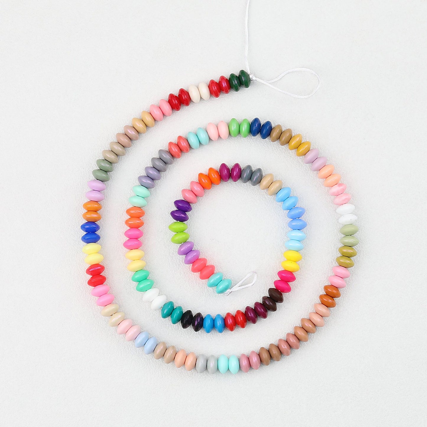 12mm Silicone Spacer Beads Color-Shifting Lentil Loose 50Pcs
