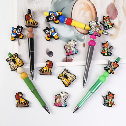 Silicone Focal Beads Disney Anime Characters Classic Duo Group 20pcs 7