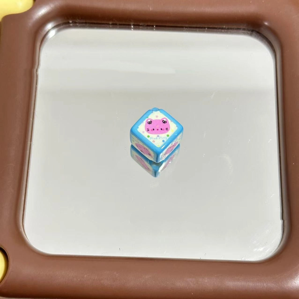 Cartoon Animal Pattern Acrylic Square Beads 14mm Diagonal Hole 10pcs 5