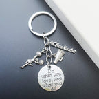 Alloy Cheerleader Keychain Silver Tone Sporty Mid Kick Charm 3