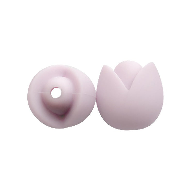 Lotus Silicone Beads Pastel Colors Soft Matte Finish 10pcs 37