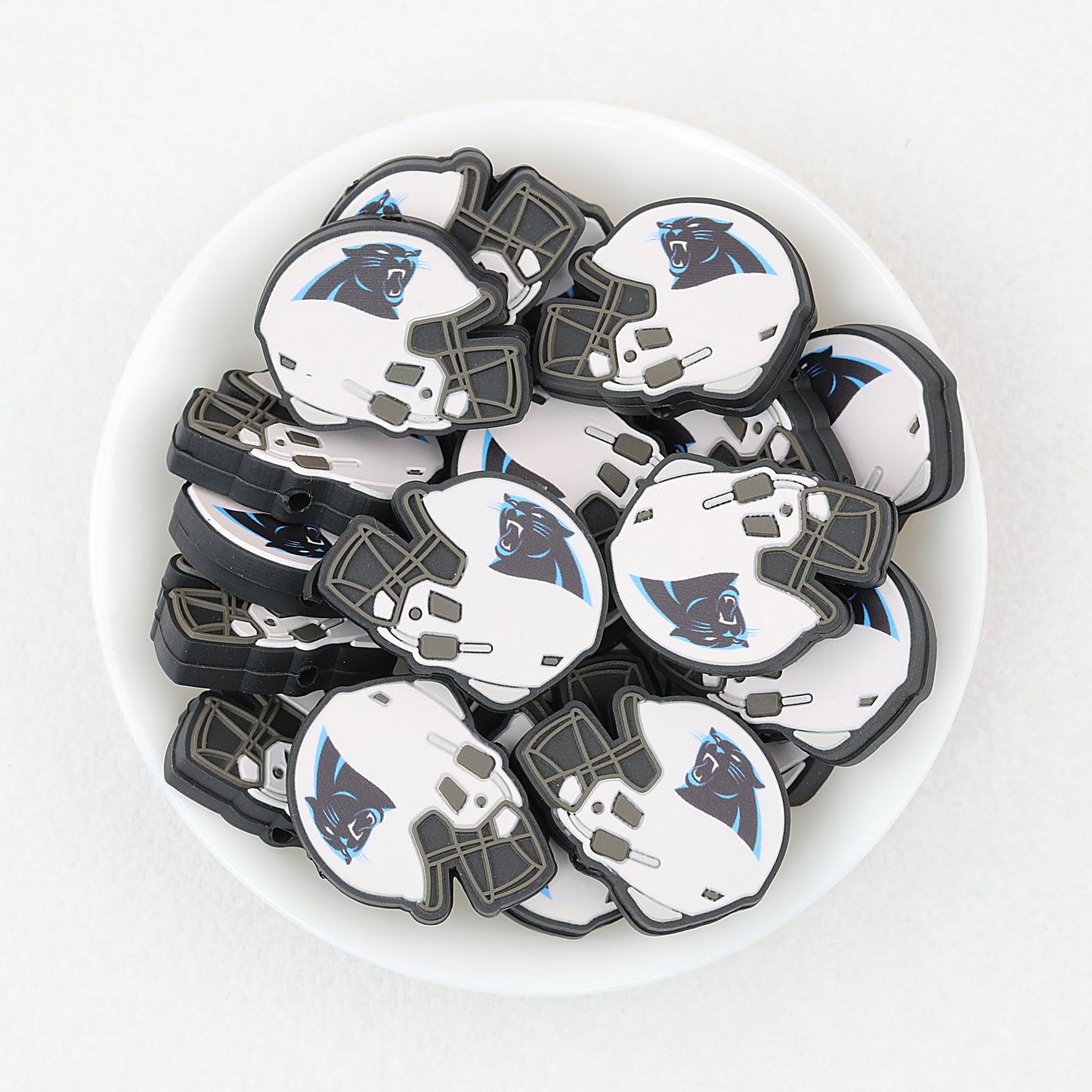 NFL Teams Silicone Focal Beads Football Helmet Design 20pcs - Team 13