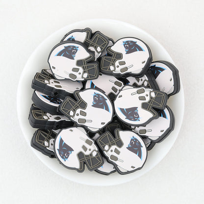 NFL Teams Silicone Focal Beads Football Helmet Design 20pcs - Team 13