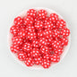 15mm US Themed Printed Silicone Round Beads 50pcs 3