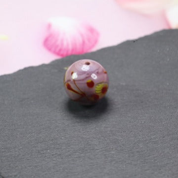 Vintage Phoenix Eye Lampwork Glass Beads 20mm Round 10pcs 4