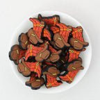 Western Style Brown Cowboy Boot Silicone Focal Beads 20pcs