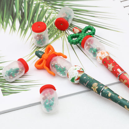 Silicone 3D Christmas Tree Gingerbread Man Focal Beads 20pcs 2