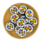Silicone Focal Beads Fake News Trump Circle Badge Stars 20pcs 2