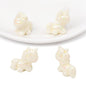 Painted Unicorn Acrylic Beads 25x26mm Pastel Iridescent Shine 4pcs 11
