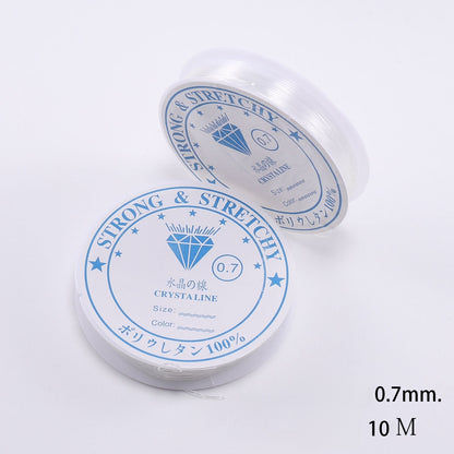Transparent Crystal Elastic Cord Stretchy Jewelry Thread 0.4-1mm Roll 9