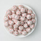 15mm Printed Silicone Beads with Nurse Ambulance and Floral Designs 50pcs 3