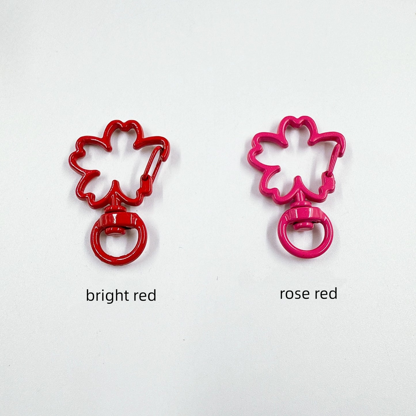 Zinc Alloy Cherry Shaped Spray Painted Swivel Buckle Keychain Clasps 10pcs 7