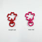 Zinc Alloy Cherry Shaped Spray Painted Swivel Buckle Keychain Clasps 10pcs 7