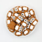 Cute 3D Owl Silicone Focal Beads Brown 20pcs