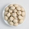 Colorful 18mm 3D Silicone Focal Beads Solid Colored Cute Smiling Buns 20pcs 5
