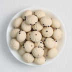 Colorful 18mm 3D Silicone Focal Beads Solid Colored Cute Smiling Buns 20pcs 5