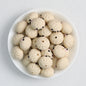 Colorful 18mm 3D Silicone Focal Beads Solid Colored Cute Smiling Buns 20pcs 5
